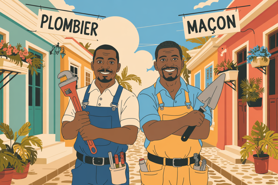 image maçon et plombier